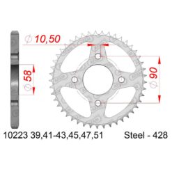 Zahnkranz AFAM Stahl 428/47Z
