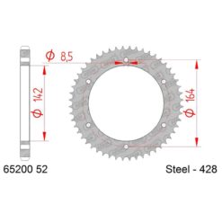 Zahnkranz AFAM Stahl 428/52Z