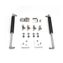 Zusatz-Stossdämpfer MOPARTS mit Gasdruck Ø 22mm, schwarz zu Ciao Gabel (Paar)