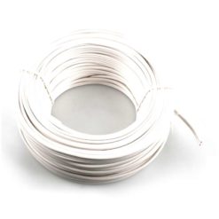 Stromkabel in WEISS (2 x 0.75mm²) Bitte Länge in Meter angeben