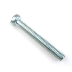 Zylinderschraube mit Schlitz M 6/1 x H 3.9 x L 45 (DIN 84) verzinkt-blau