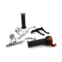 Griffset LUSITO (normal- Gas) aus Kunststoff CHROM/SCHWARZ