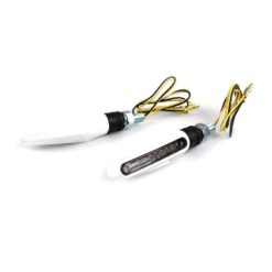 Blinker TECH SKY LED (Paar) in Weiss-Matt mit schwarzem Glas (62 x 2