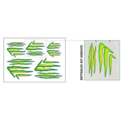 Sticker-Set PRINT MONSTER ENERGY in Grün (25 x 34cm)
