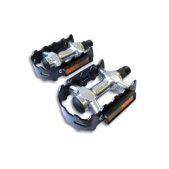 Pedalen LYNX (Paar) ALLROUND UNIVERSAL in Schwarz aus ALU für Mofa's