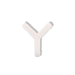 Verbindungsstück Y Form 3mm für Benzinschlauch, Oelschlauch, Lungen weiss