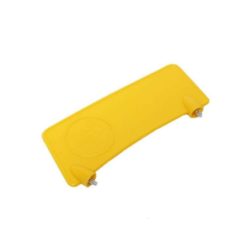 Schutzblechspoiler NN PRODUCTS mit Puch- Logo in gelb (16x6cm)