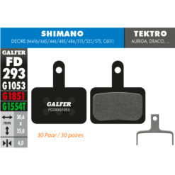 Bremsbeläge Galfer Bike Performance 30 Paar (SHIMANO, TEKTRO, TRP)