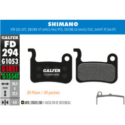 Bremsbeläge Galfer Bike Performance 30 Paar Shimano XT (SHIMANO, TRP)