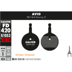 Bremsbeläge Galfer Bike Performance 30 Paar (AVID)