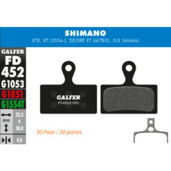 Bremsbeläge Galfer Bike Performance 30 Paar (SHIMANO)