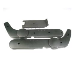 Seitenschützer PIAGGIO (Paar) zu Ciao Mono in SCHWARZ mit Trittbrett