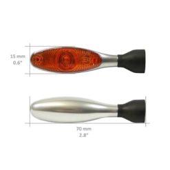 Blinker Kellermann (1 Stück) MICRO LED in matt-chrom/orange E-Homologiert