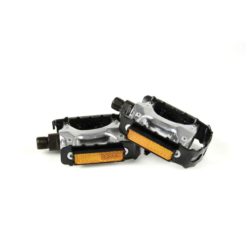 Pedalen (Paar) WELLGO UNIVERSAL aus ALU in Schwarz für Mofa's