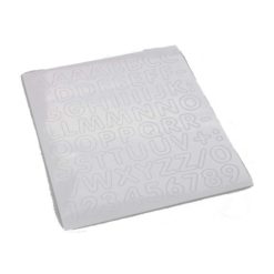 Sticker-Set 4R Buchstabenset WEISS