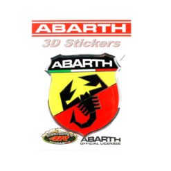 Sticker ABARTH 3D SCUDETTO (Höhe: 80mm)