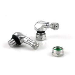 Reifenventile Ariete (Paar) für Felgen Tubeless Ø 11.3mm in SILBER