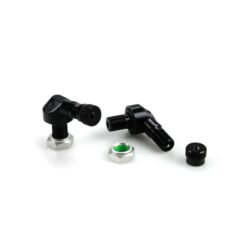 Reifenventile Ariete (Paar) für Felgen Tubeless Ø 8.3mm in SCHWARZ