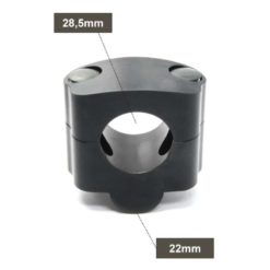 Adapter Motacc BIGbar (Paar) in SCHWARZ (Ø 22/28,5mm, Höhe: 17mm)