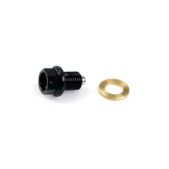 Oelablassschraube TECNIUM MAGNETISCH aus Alu in Schwarz M12x1.5 x 13mm