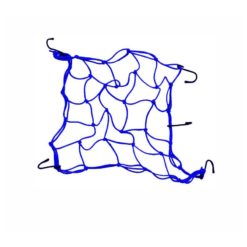 Elastisches Netz TECH für Tank oder Sitzbank in BLAU (für Gepäck)