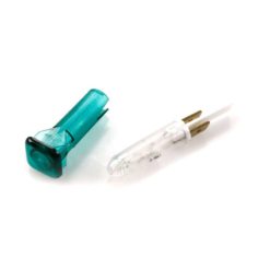 Kontrolllampe PONY 12V in GRÜN inkl. Stecker zu GTX Cockpit