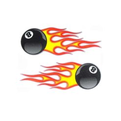 Sticker 4R Flaming-8 (10 x 12cm)