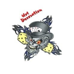 Sticker 4R Gamble Skull (10 x 12cm)