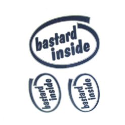 Sticker 4R Bastard Inside (10 x 12cm)