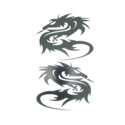 Sticker-Set 4R PREFUSTELLATI (Set à 2 Stück) DRAGON in Chrom