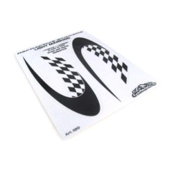 Sticker-Set 4R RACING reflektierend (13 x 9.5cm) für Helm oder an Carrosse