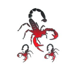 Sticker 4R Scorpion (10 x 12cm)