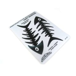 Sticker-Set 4R FISH reflektierend (13 x 9.5cm) für Helm oder an Carrosseri