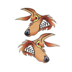 Sticker 4R WOLF (14 x 16cm)