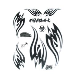 Sticker-Set 4R TRIBAL II (20 x 24cm) in schwarz