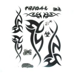 Sticker-Set 4R TRIBAL III (20 x 24cm) in schwarz