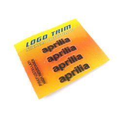 Logo-Trim 4R APRILIA (4er Set) mit 3M Technologie in SCHWARZ-METALLIC