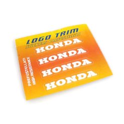 Logo-Trim 4R HONDA (4er Set) mit 3M Technologie in WEISS