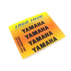 Logo-Trim 4R YAMAHA (4er Set) mit 3M Technologie in SCHWARZ-METALLIC