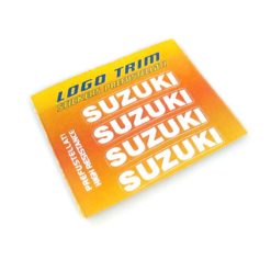 Logo-Trim 4R SUZUKI (4er Set) mit 3M Technologie in WEISS