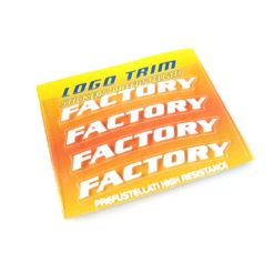 Logo-Trim 4R FACTORY (4er Set) mit 3M Technologie in WEISS