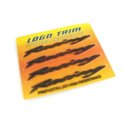 Logo-Trim 4R RACING (4er Set) mit 3M Technologie in SCHWARZ-METALLIC