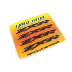 Logo-Trim 4R ZXR (4er Set) mit 3M Technologie in SCHWARZ-METALLIC