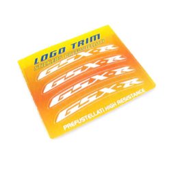 Logo-Trim 4R GSX-R (4er Set) mit 3M Technologie in WEISS