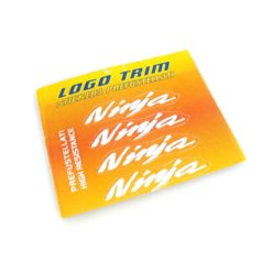 Logo-Trim 4R NINJA (4er Set) mit 3M Technologie in WEISS