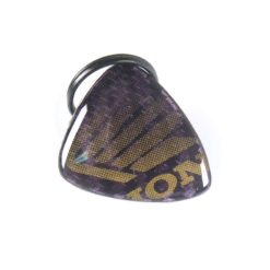 Schlüsselanhänger 4R 3D KEY SHIELD in CARBON-GOLD mit HONDA Logo