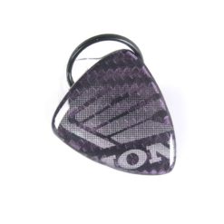 Schlüsselanhänger 4R 3D KEY SHIELD in CARBON-SILBER mit HONDA Logo