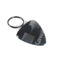 Schlüsselanhänger 4R 3D KEY SHIELD in GLITER-SILBER mit KAWASAKI Logo