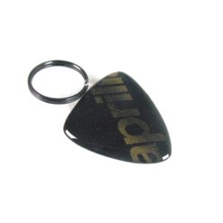Schlüsselanhänger 4R 3D KEY SHIELD in GLITER-GOLD mit APRILIA Logo