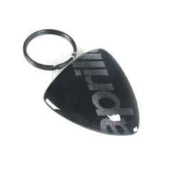 Schlüsselanhänger 4R 3D KEY SHIELD in GLITER-SILBER mit APRILIA Logo